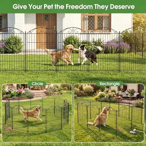 10 panel no dig decorative garden fence with, side view