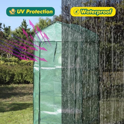 maxworks 4-tier portable walk-in greenhouse – 27" x, package contents