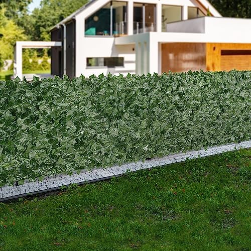 vevor artificial ivy privacy fence screen, 39 x, front angle view