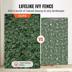 vevor artificial ivy privacy fence screen, 39 x, side view