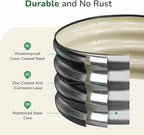GreatBuddy 2x2x1 ft Round Galvanized Raised Bed, Easy-Assembly Raised Garden Bed with Anti-Cut Gloves & Tools, Rust-Proof Garden Bed for Outdoor, Vegetables, Herbs, Small Trees, Black