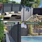 mondaria privacy fence panels for outside,6ft(w) x 6ft(h) on a desk or shelf