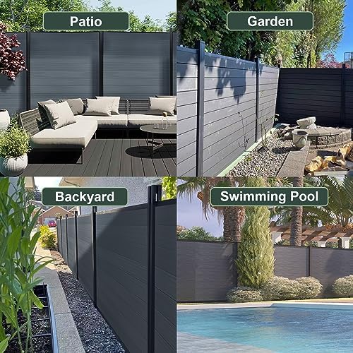 mondaria privacy fence panels for outside,6ft(w) x 6ft(h) on a desk or shelf