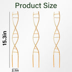 3PCS DNA Plant Trellis Indoor and Outdoor - Lightweight Metal Trellis for Potted Plants, Hoya & Pothos Climbing Support, Artistic Geometric Design, Durable & Easy Installation
