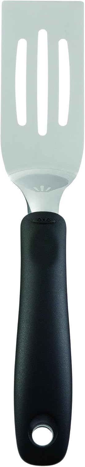 OXO Good Grips Stainless Steel Cut and Serve Turner (Black) and Scraper & Chopper