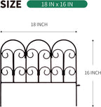 garden edging border decorative fences panel 18" w, package contents