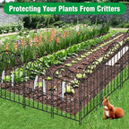 adavin 24in collapsible garden fence border, 20 panels on a desk or shelf