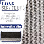 cool area 60-70% mesh tarp shade screen with, side view