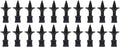 jsp 50-pack black 3/4" square fence picket trident, main product view