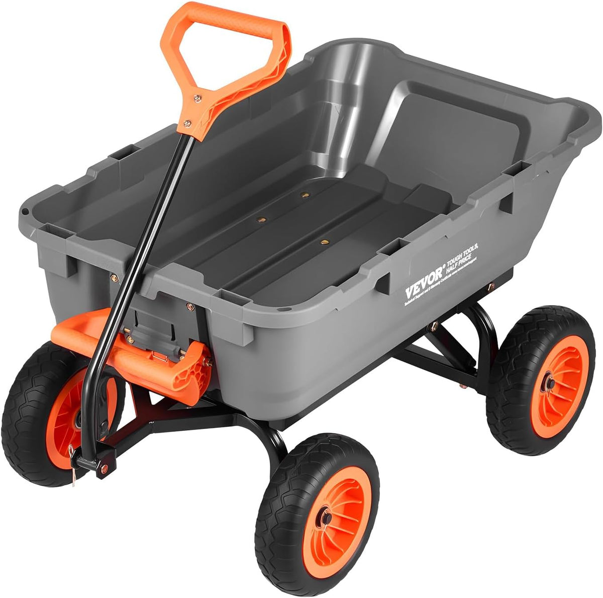 vevor 800lbs 7 cu.ft poly garden cart dump, main product view