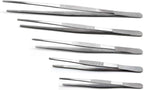 5-Piece Tweezer Set Long Metal Tongs Serrated Forceps - FEITA Stainless Steel Aquarium Plant Tweezers Kit Lab Terrarium Tools