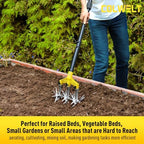 colwelt cultivators for gardening 61’’, rotary cultivator tool, package contents