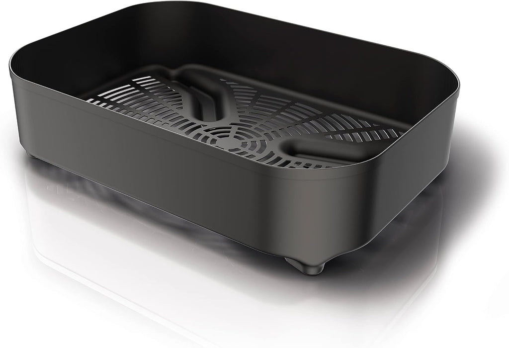 Ninja XSKCRISPBTEUK Woodfire Combo Crisper Basket, Compatible with Ninja Woodfire Electric BBQ Grill (OG700 Series), Half-Width Air Fry Basket, Official Accessory, Black