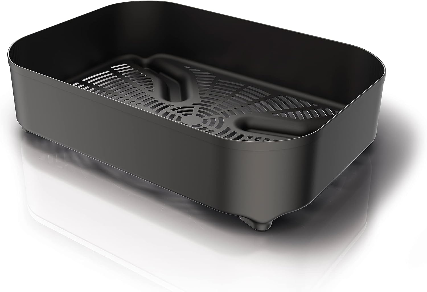 Ninja XSKCRISPBTEUK Woodfire Combo Crisper Basket, Compatible with Ninja Woodfire Electric BBQ Grill (OG700 Series), Half-Width Air Fry Basket, Official Accessory, Black