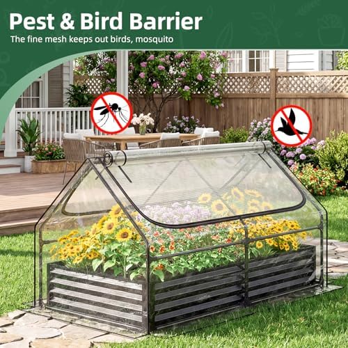 superlele 6x3x3ft mini greenhouse with 2 large zipper, package contents
