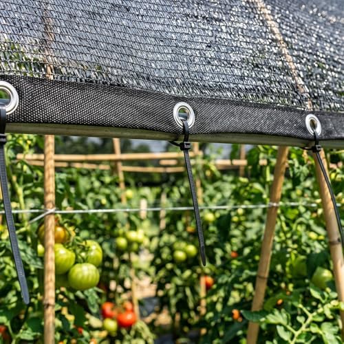 shademart 70% black shade cloth 20' x 20' on a desk or shelf