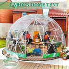 garden dome 12ft clear tent outdoor for garden, close-up detail