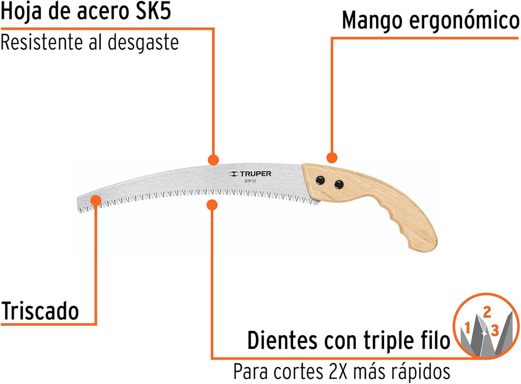 TRUPER STP-12 Pruning Saws 12" (30cm)