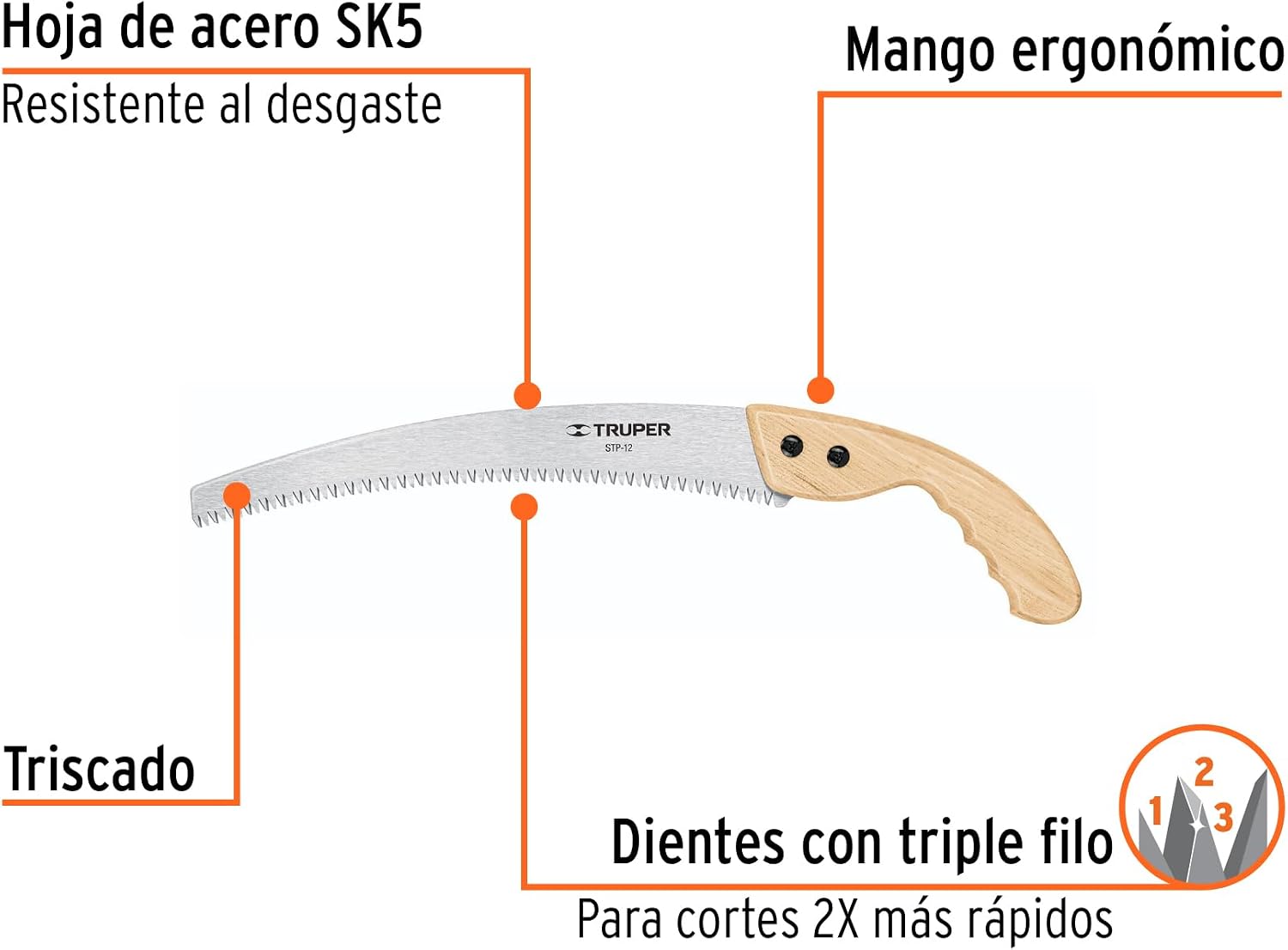TRUPER STP-12 Pruning Saws 12" (30cm)