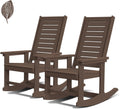 greenvines outdoor rocking chairs set of 2, hdpe, main product view