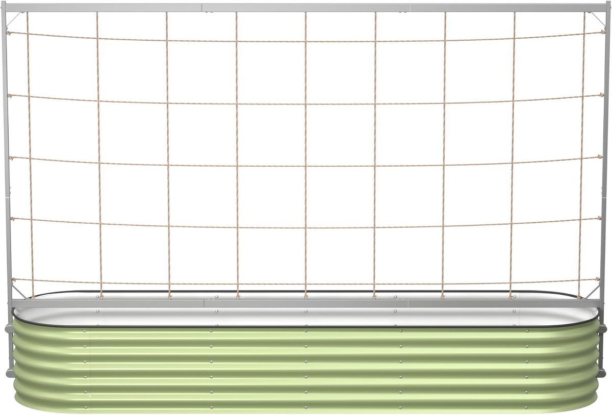 vego garden 9.5ft long tomato metal frame trellis, main product view