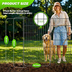 toolterritary 5 panels no dig decorative garden fence shown in use