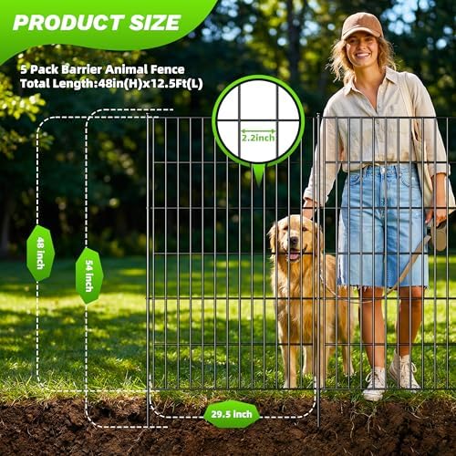 toolterritary 5 panels no dig decorative garden fence shown in use