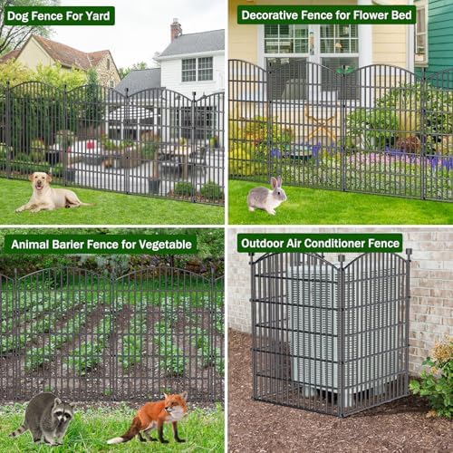 10 panel no dig decorative garden fence 40", package contents