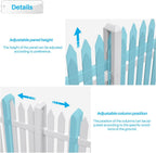 patio outdoor fence 36" hx84 l (1set) white, package contents