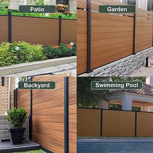 mondaria privacy fence panels for outside,6ft(w) x 6ft(h) on a desk or shelf