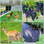 bird netting 50'x50' heavy duty nylon net with showing dimensions