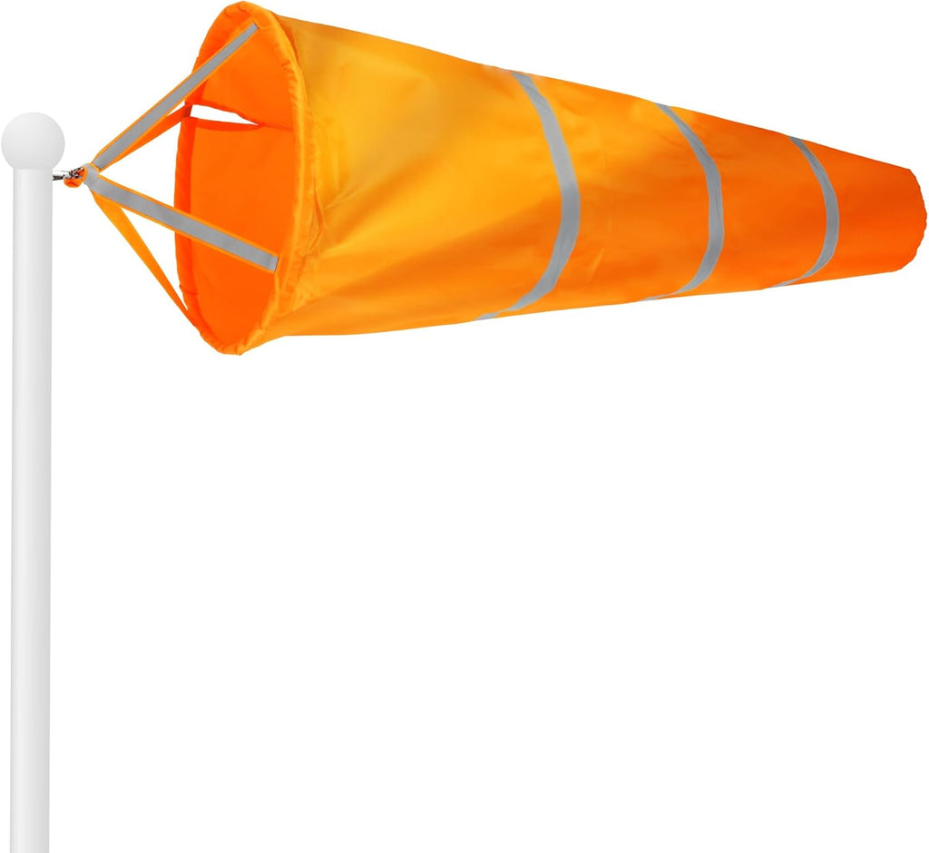 G128 - Orange Windsock Heavy Duty Printed 210D Wind Direction Measurement (Orange 40" 1PK)