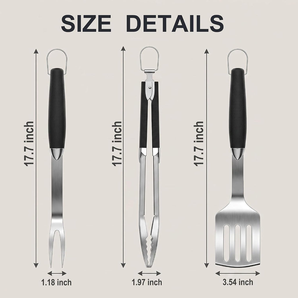 grill utensils set,bbq tools kit grilling accessories for on a desk or shelf