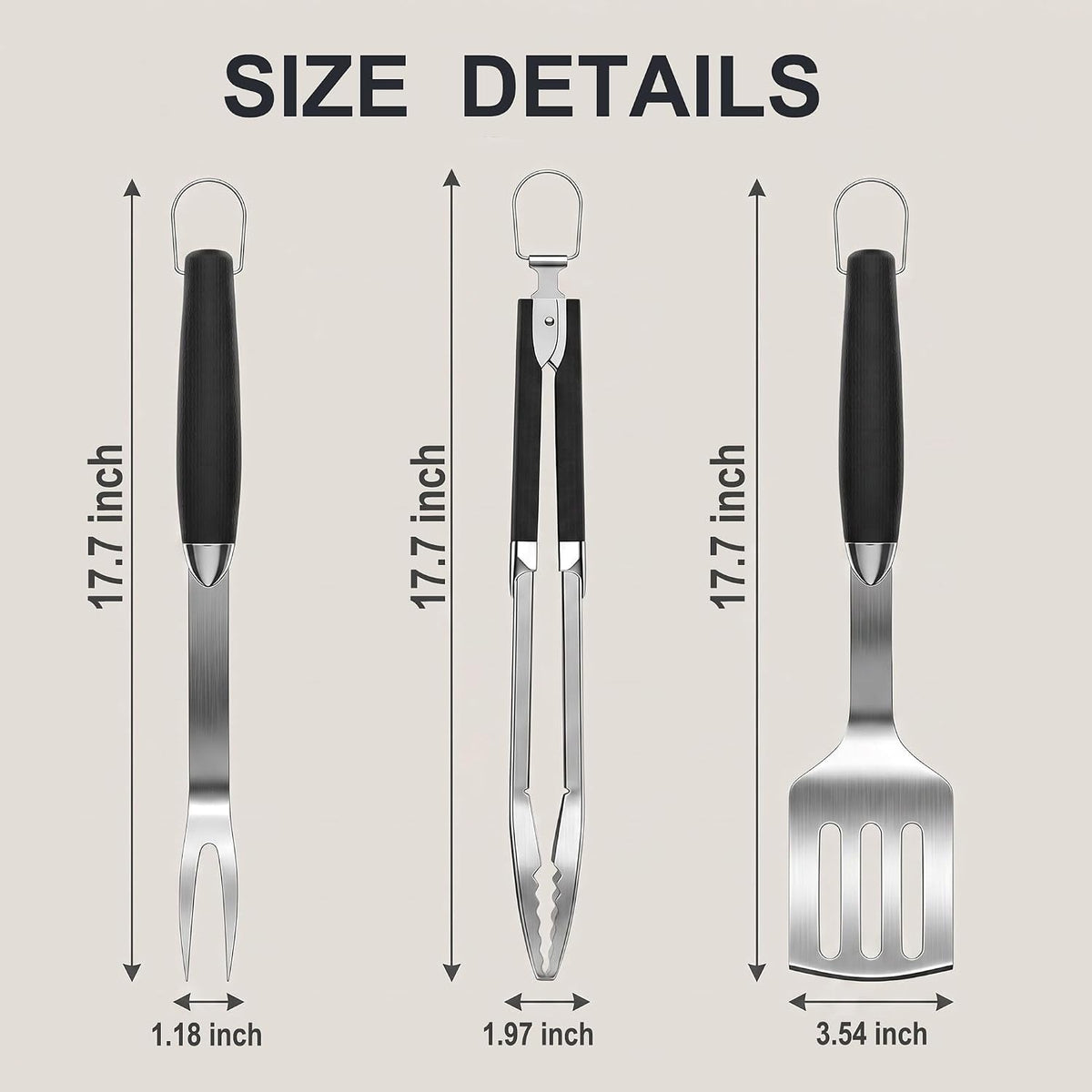 grill utensils set,bbq tools kit grilling accessories for on a desk or shelf