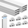 vinyl pvc fence panel with post caps 7/8", main product view