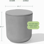 Veradek Kona Cooler Side Table – 2-in-1 Outdoor Patio Side Table w/Cooler | Insulated 40L Capacity | Modern Accent Décor for Hosting, BBQ, Poolside