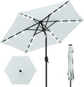 best choice products 7.5ft solar umbrella led lighted, main product view