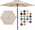 jearey 7.5 ft outdoor patio umbrella, table umbrella shown in use