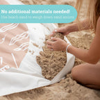 Baby Beach Pool | 2-in-1 Kiddie Pool and Blanket | Flexible Toddler Pool | Toys for Kids & Toddlers | 6x6 Feet With Waterproof Carrying Bag | Puddle (Terracotta Surfboards)