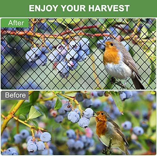 bird netting 50'x50' heavy duty nylon net with, package contents