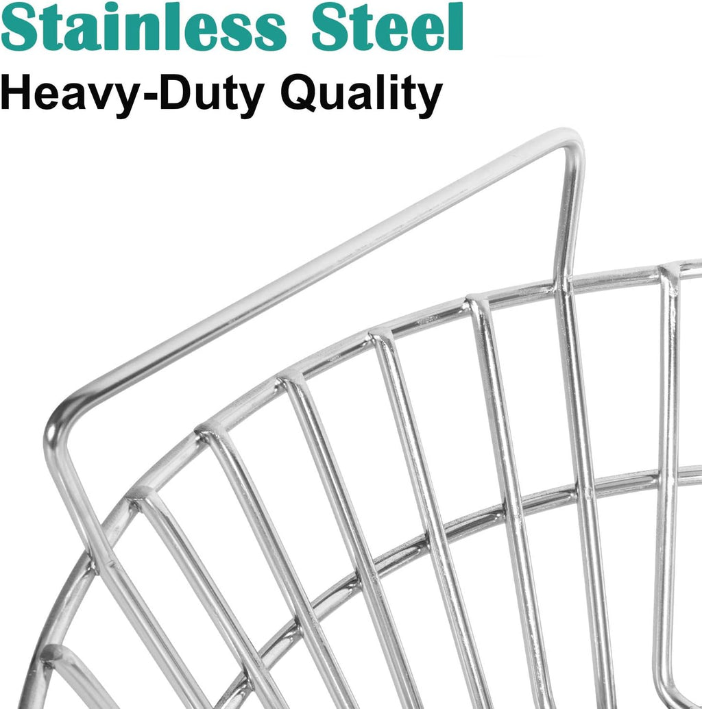 Charcoal Ash Basket for Large Big Green Egg Grill | Basket for Kamado Classic, Pit Boss, Louisiana Grills, Primo Kamado and Large Grill Dome, Stainless Steel