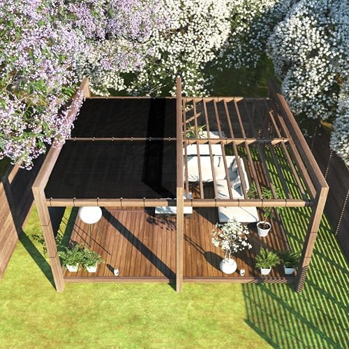 colour tree 4' x 25' black fence privacy on a desk or shelf