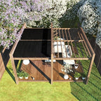 colour tree 4' x 50' black fence privacy on a desk or shelf