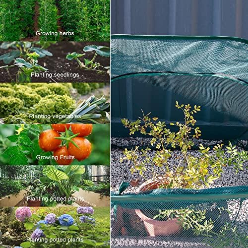 anc pop pop up mesh plant cover,40'' x, side view