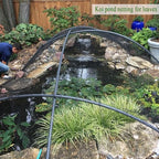 50x50 ft bird netting, 1" mesh, heavy duty, front angle view