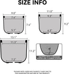 Kante Round Concrete Planter, 13.2 Inch Dia Classic Style Large Plant Pot with Drainage Hole for Indoor & Outdoor Plants, Ideal for Home, Patio, Garden, White