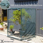 portable 4'x4' large 6ft tall plant netting cover shown in use