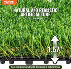 vevor artifical grass tiles interlocking turf deck set shown in use