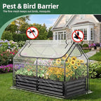 superlele 4x2x3ft mini greenhouse with 2 large zipper, package contents