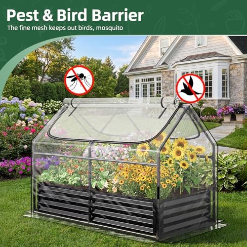 superlele 4x2x3ft mini greenhouse with 2 large zipper, package contents